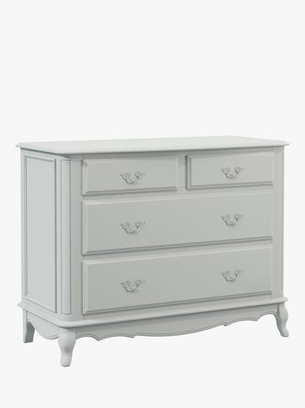 Laura Ashley Provencale 4 Drawer Chest, Dove Grey