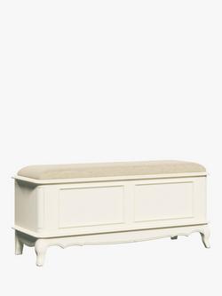 Laura Ashley Provencale Ottoman Storage Blanket Box, Ivory