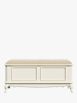 Laura Ashley Provencale Ottoman Storage Blanket Box - view 2, Ivory
