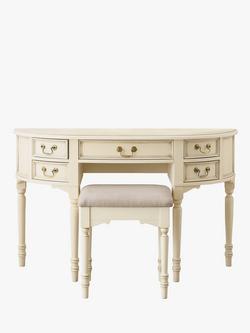 Laura Ashley Clifton Dressing Table & Stool Set, Ivory - view 2, Ivory