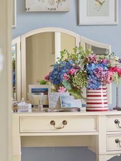 Laura Ashley Clifton Dressing Table Mirror, Ivory - view 2, Ivory