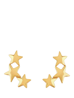 Dinny Hall Bijou Trio Star Stud Earrings, Gold