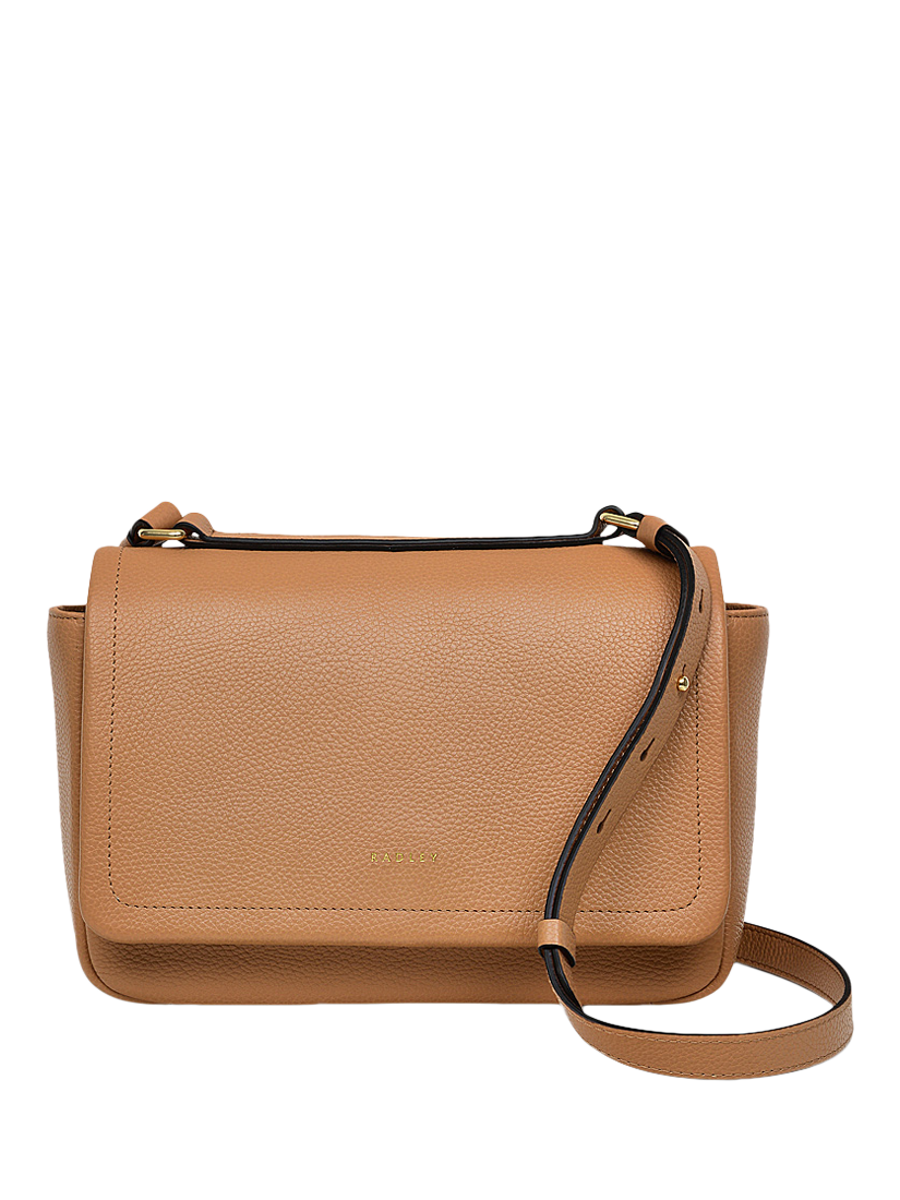 Product image 1 of 7, which shows Radley Sycamore Grove Leather Crossbody Bag, Dark Butter