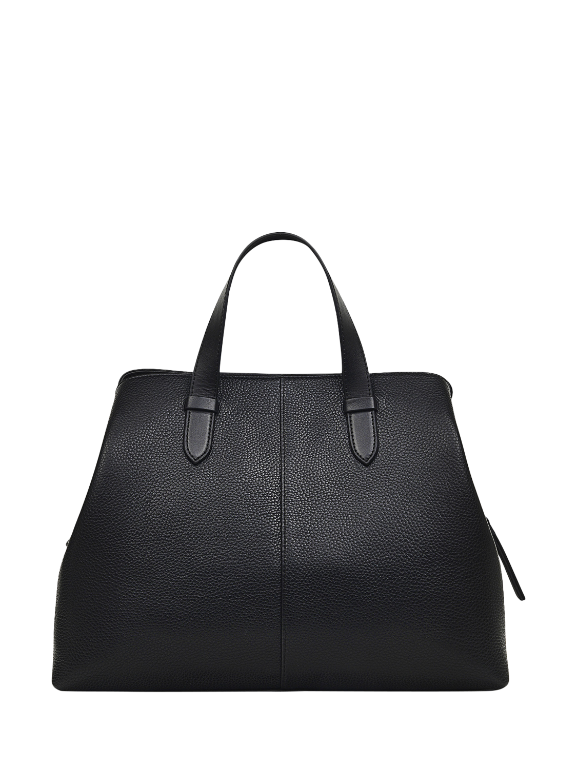 Black leather grab bag sales