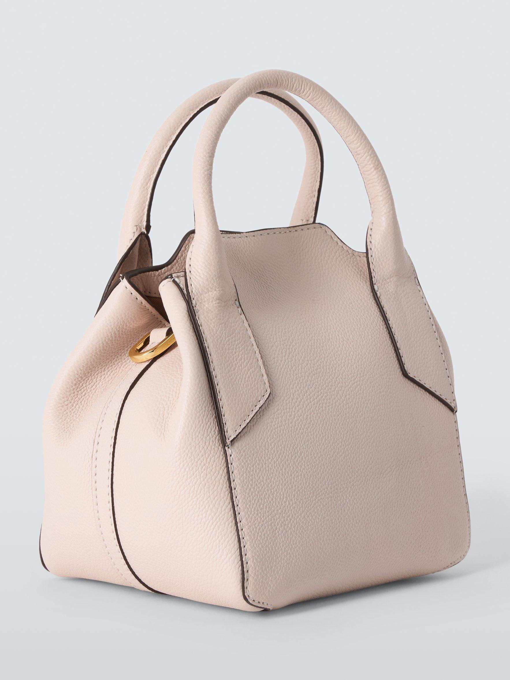 Product image 3 of 6, which shows John Lewis Box Leather Crossbody Bag, Jet Stream Capri