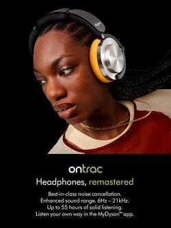 Dyson OnTrac Noise Cancelling Wireless Over Ear Headphones - view 2, Aluminium