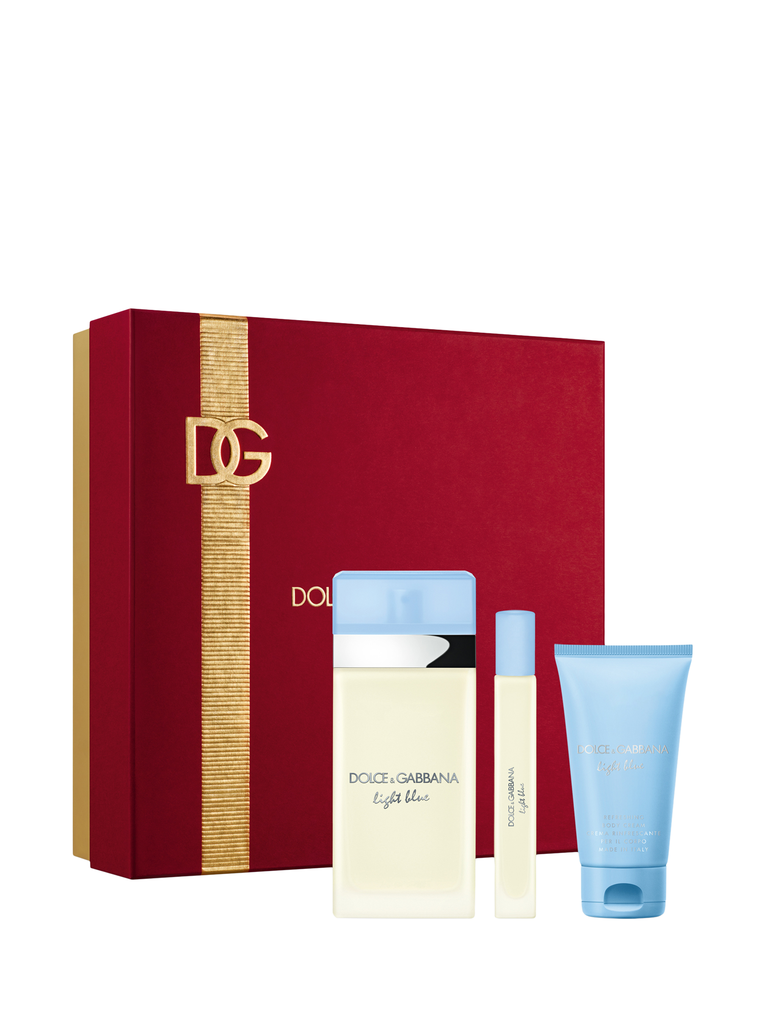 Dolce Gabbana Light Blue Eau de Toilette 100ml Trio Fragrance Gift Set