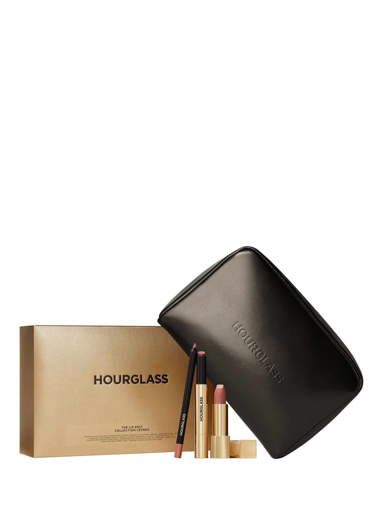 Product image 1 of 1, which shows Hourglass The Lip Edit Collection Makeup Gift Set