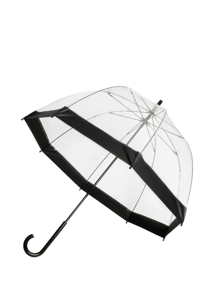 totes ECO-BRELLA Clear PVC Dome Umbrella, Black