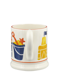 Emma Bridgewater Bucket & Spade Half Pint Earthenware Mug, 300ml