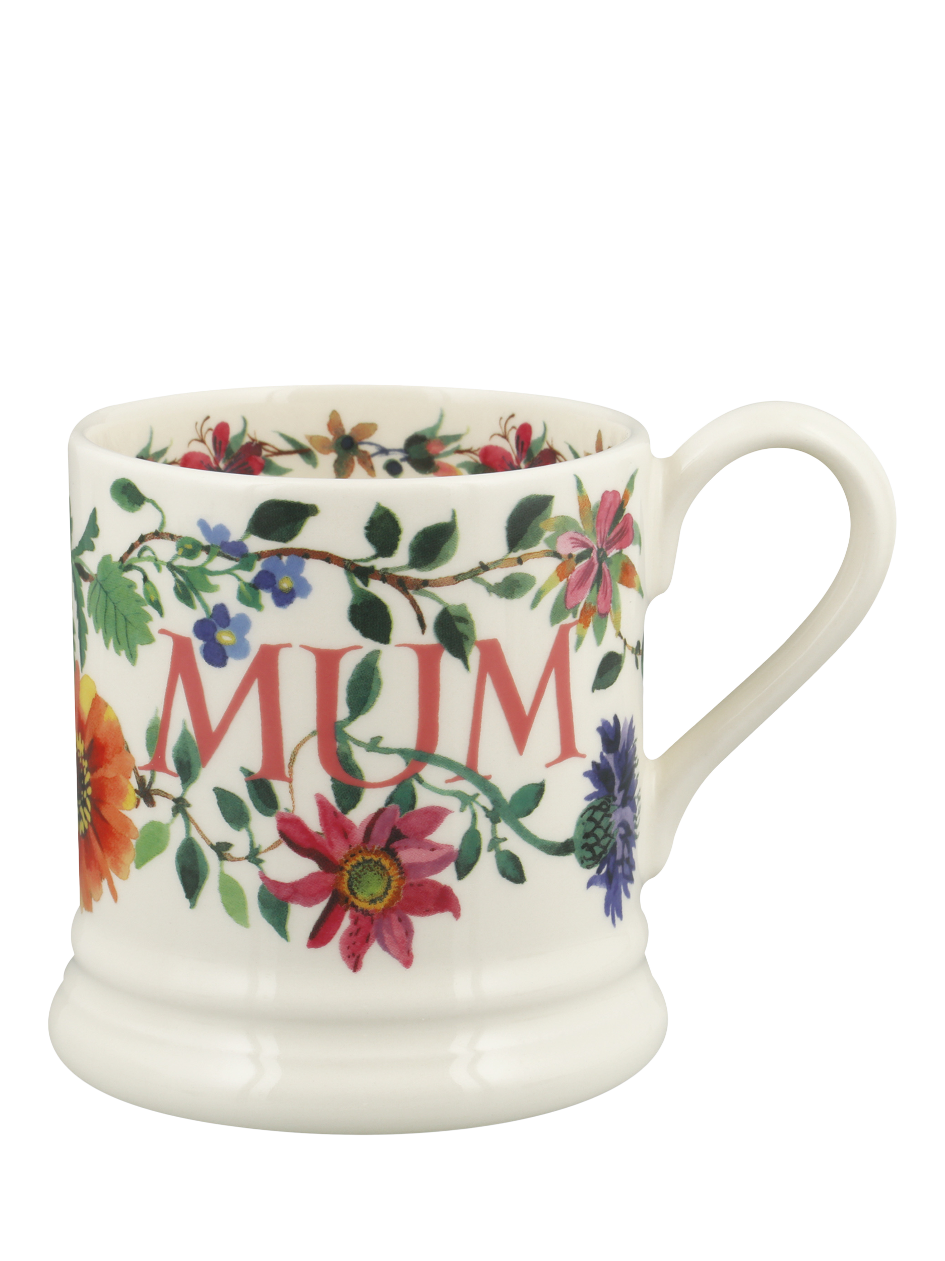 Emma Bridgewater Garden Flowers Mum Half Pint Earthenware Mug, 300ml