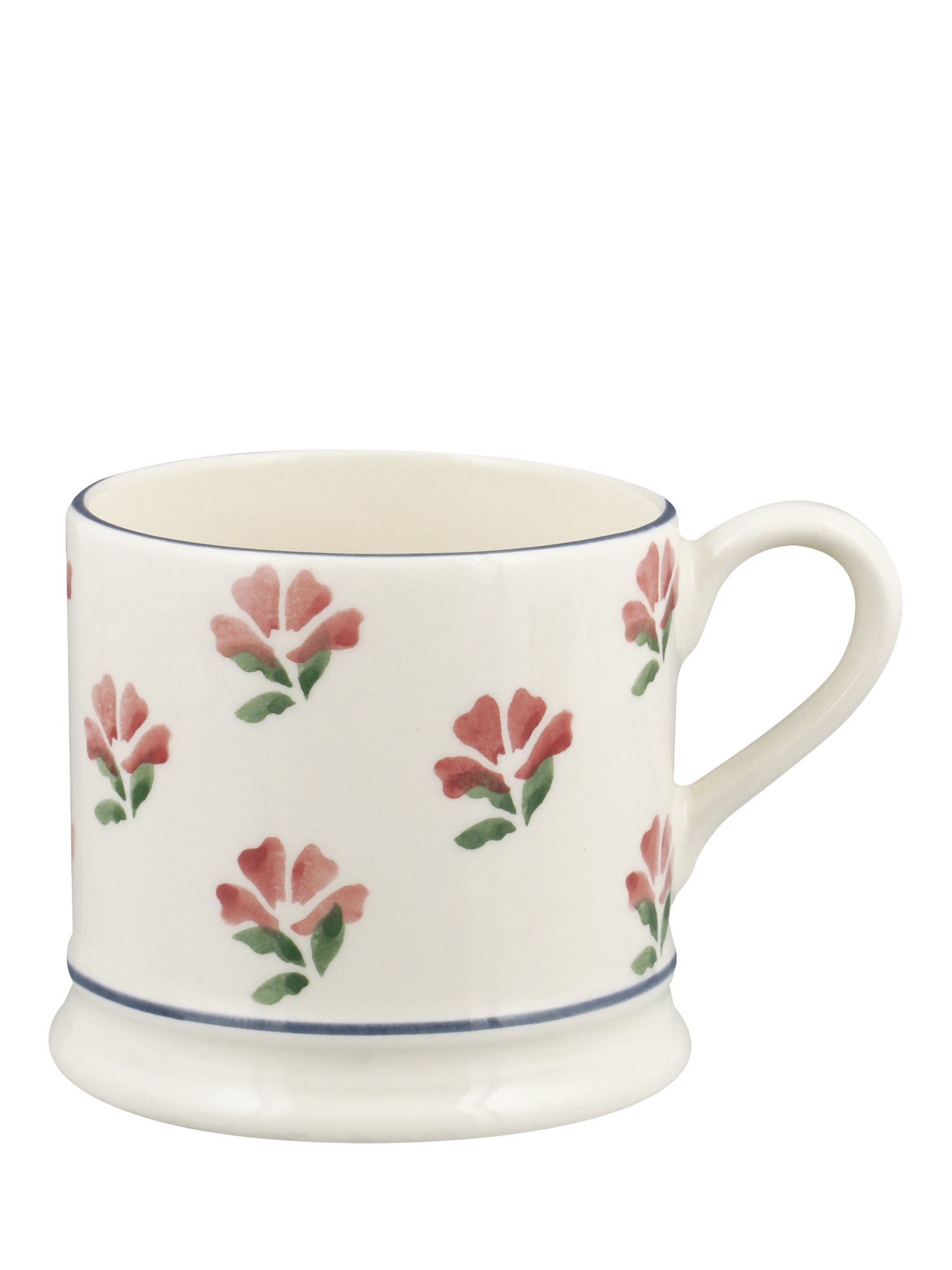 Emma Bridgewater Little Pink Rose Small Earthenware Mug, 175ml