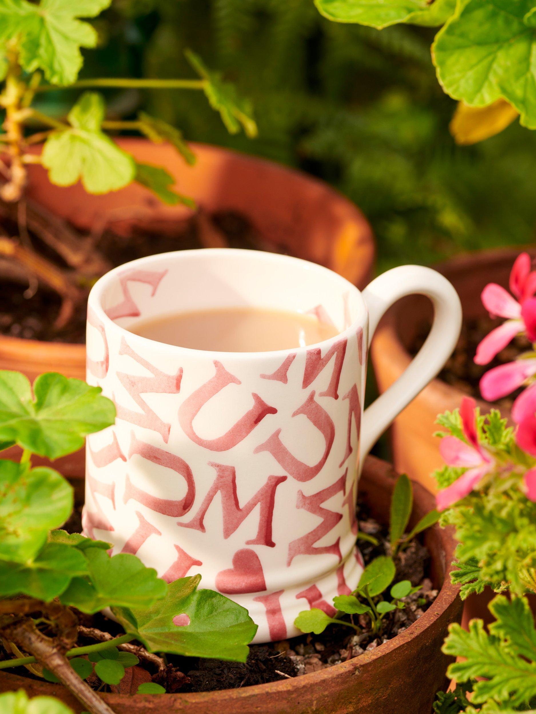 Emma Bridgewater MUM Half Pint Earthenware Mug, 300ml, Pink