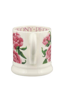 Emma Bridgewater Pink Peony Half Pint Earthenware Mug, 300ml - view 2, Multi