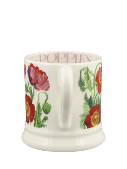 Emma Bridgewater Poppies Half Pint Earthenware Mug, 300ml - view 2, Multi