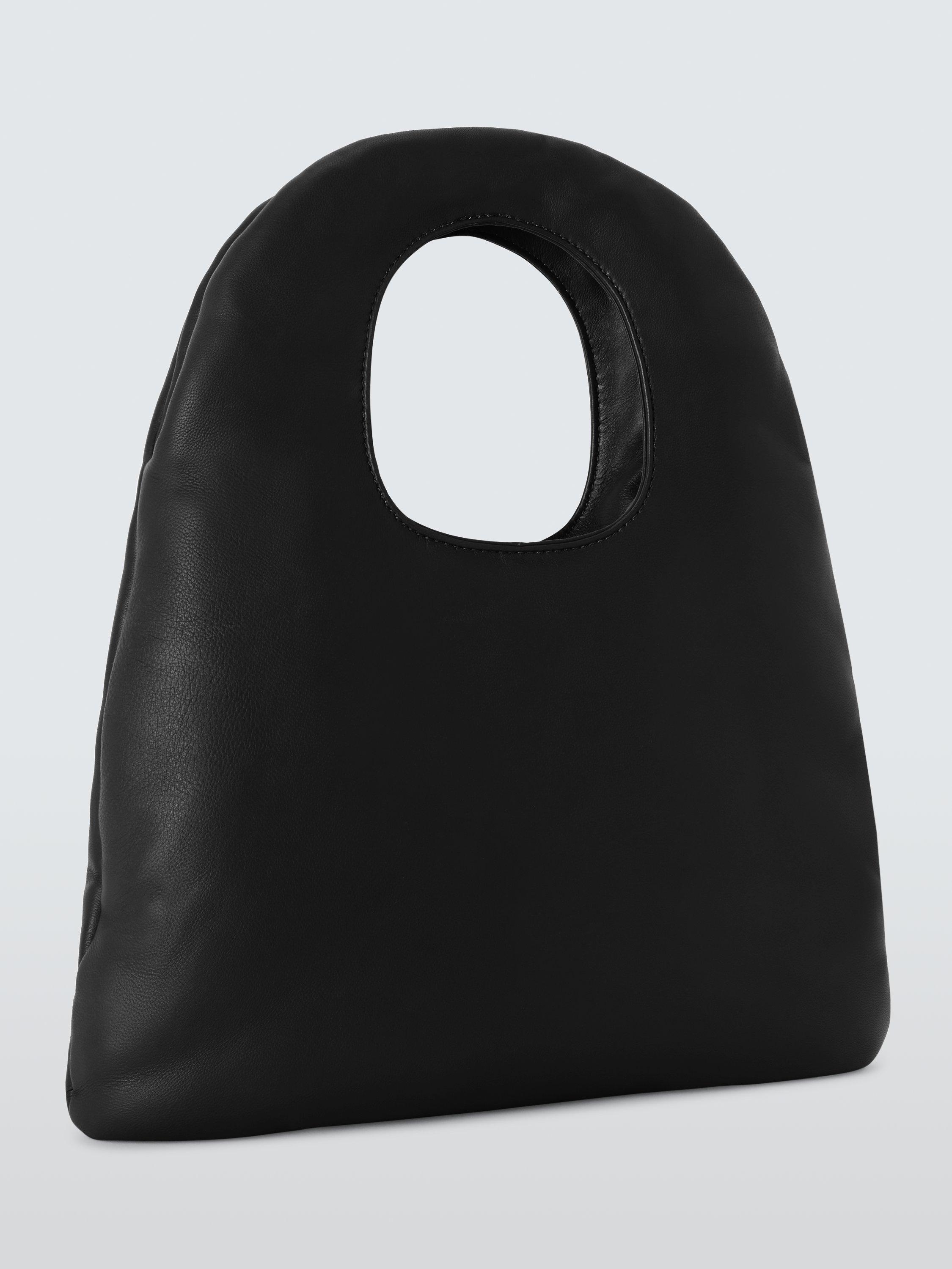 Product image 3 of 6, which shows John Lewis x A.W.A.K.E. MODE Puffy Leather Grab Bag, Black