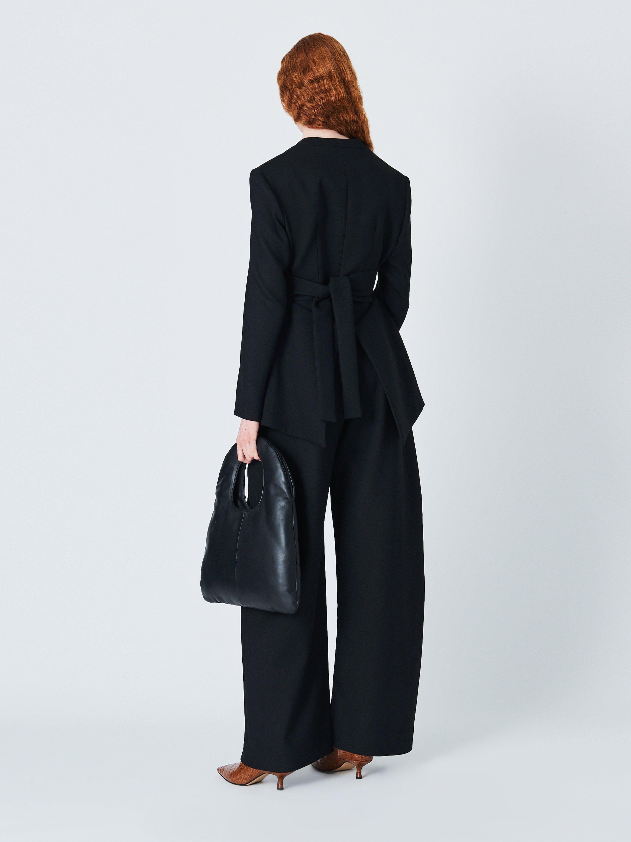 Product image 6 of 6, which shows John Lewis x A.W.A.K.E. MODE Puffy Leather Grab Bag, Black
