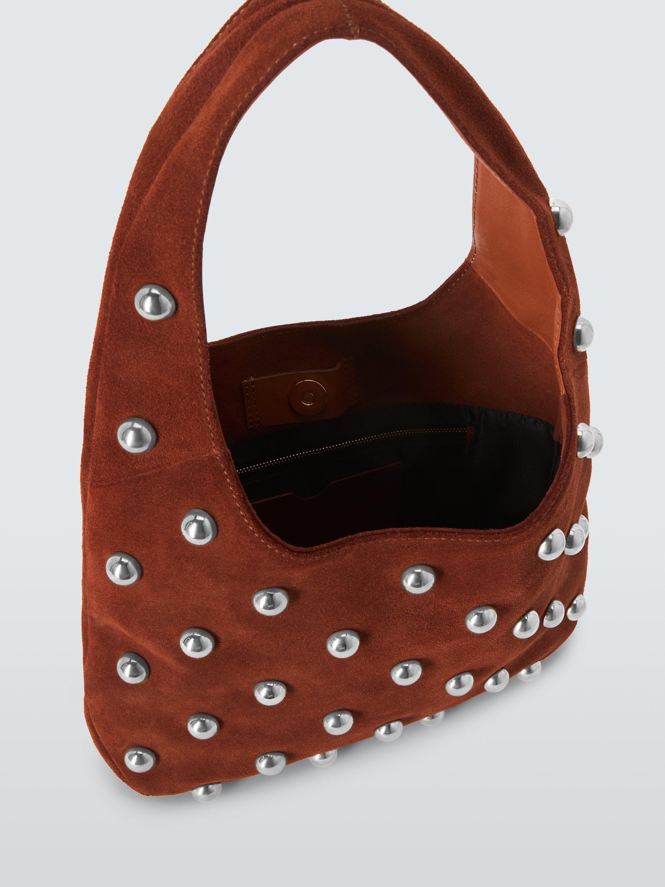 Dkny wes studded leather hobo online