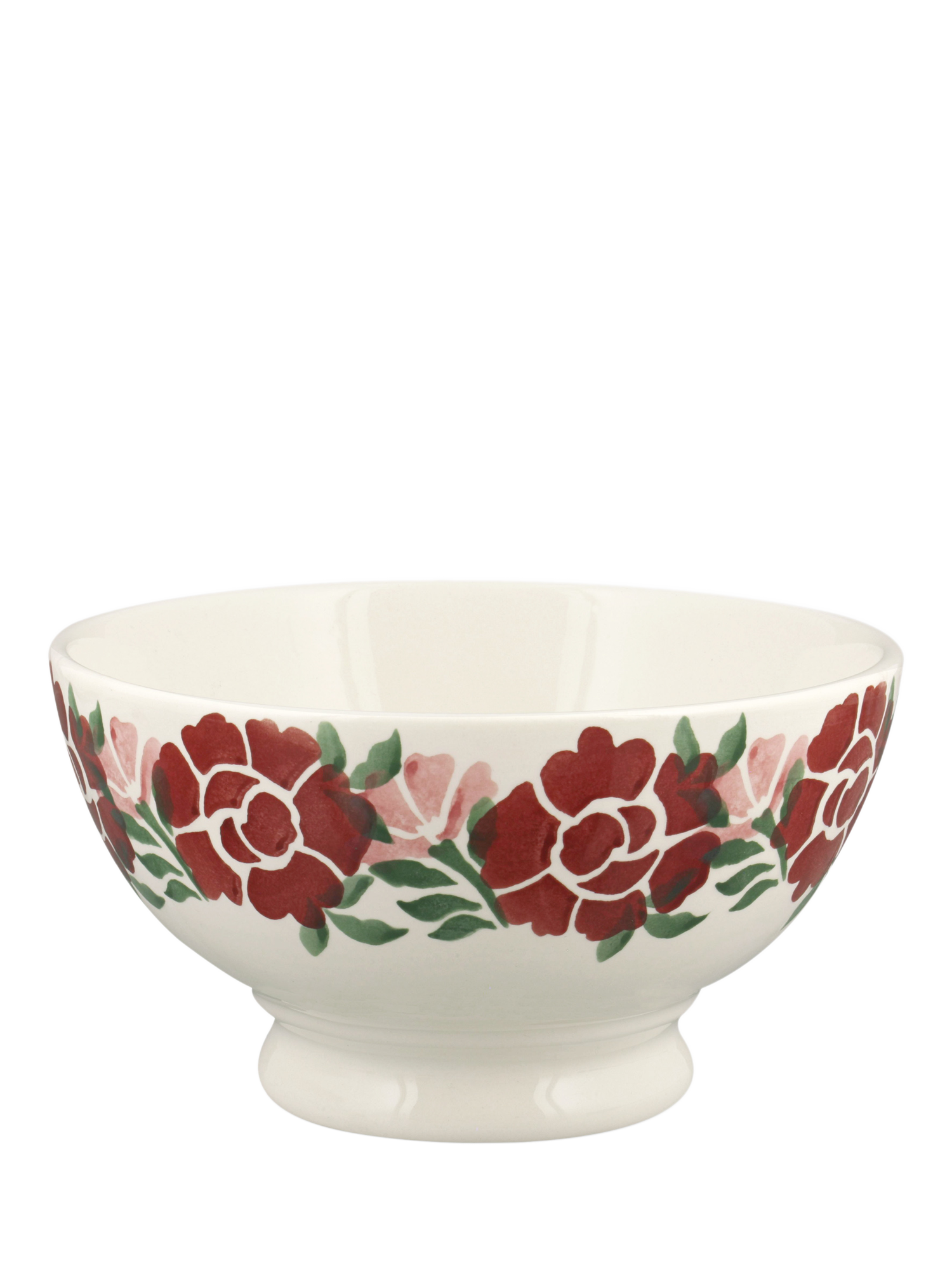 Emma Bridgewater Antique Roses Earthenware French Bowl, 14.5cm, Pink