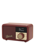 Roberts Revival Petite 2 DAB/DAB+/FM Bluetooth Portable Digital Radio with Alarm, Deep Red