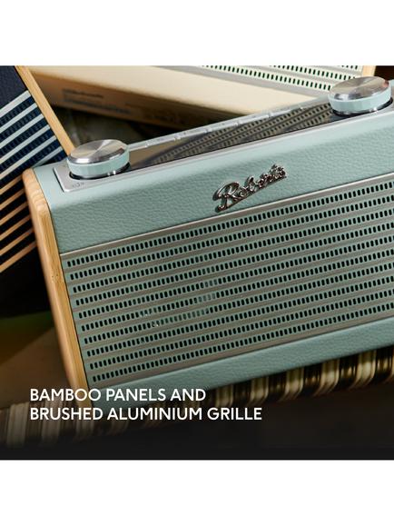 Roberts Rambler Uno DAB/DAB+/FM Bluetooth Digital Radio - view 2, Duck Egg