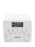 Roberts Sound49 DAB/DAB+/FM/CD Bluetooth Clock Radio, Black, White