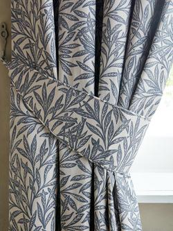 William Morris At Home Willow Tieback, Pack of 2, Indigo - view 2, Indigo