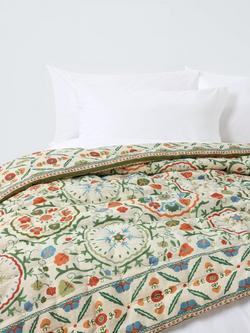 John Lewis Keya Suzani Quilted Bedspread, Multi, Multi