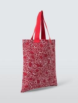John Lewis Heart Floral Cotton Tote Bag, 