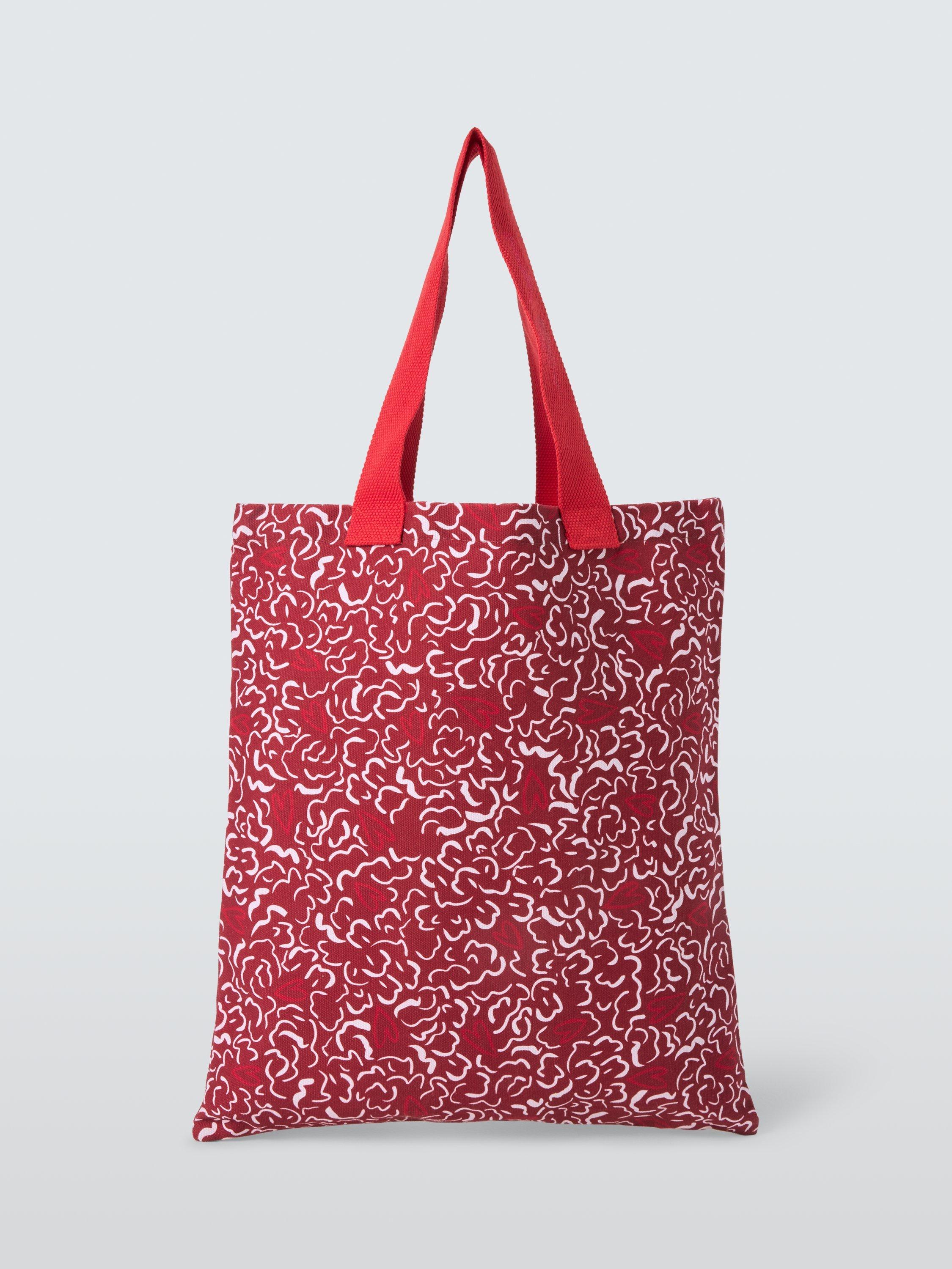 Product image 2 of 3, which shows John Lewis Heart Floral Cotton Tote Bag