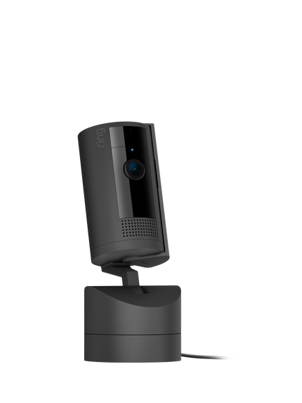 Ring Pan-Tilt Indoor Cam Smart Security Camera with Built in Wi-Fi, Black, Black