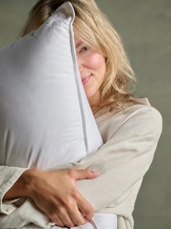 Bedfolk Feather & Down Pillow, Firm - view 2, White