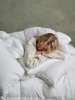 Bedfolk Feather & Down Pillow, Medium, White