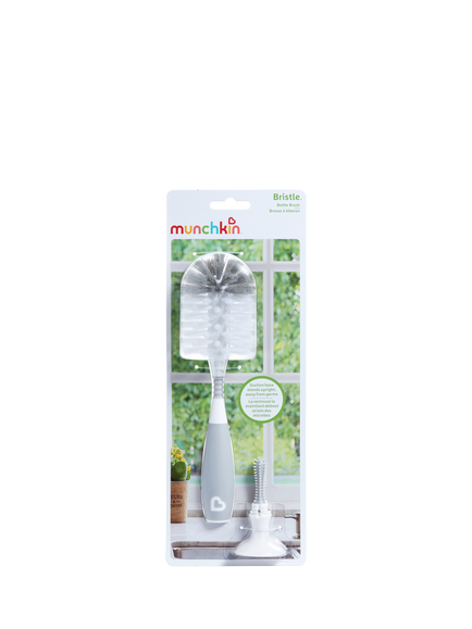 Munchkin Bristle Bottle Brush, Grey - view 2, 
