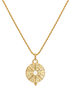 LARNAUTI Celestial Pendant Necklace, Gold, Gold