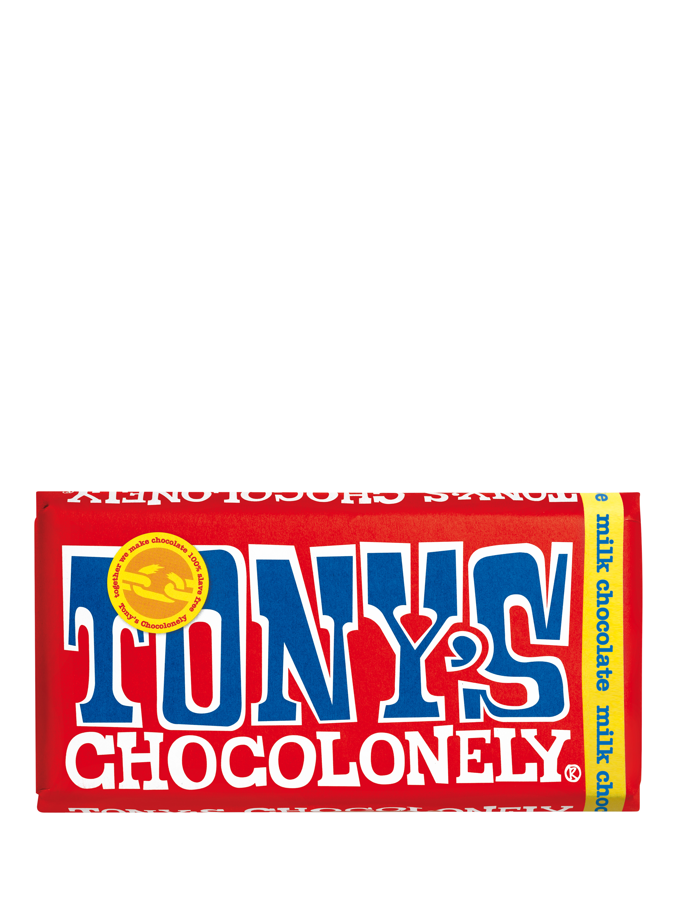 Tony's Chocolonely Milk Chocolate Bar, 180g