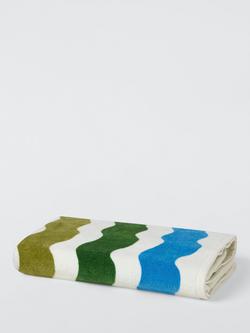 John Lewis Wave Stripe Beach Towel, Multi - view 2, Multi