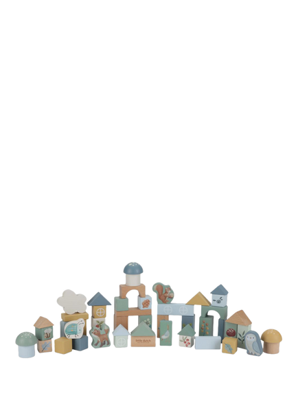 Little Dutch Forest Friends Wooden Blocks, Multi