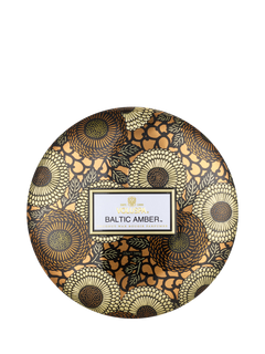 Voluspa Baltic Amber Three Wick Tin Scented Candle, 340g