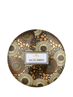 Voluspa Baltic Amber Three Wick Tin Scented Candle, 340g, Multi Multi