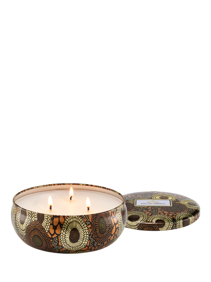 Voluspa Baltic Amber Three Wick Tin Scented Candle, 340g - view 2, Multi Multi