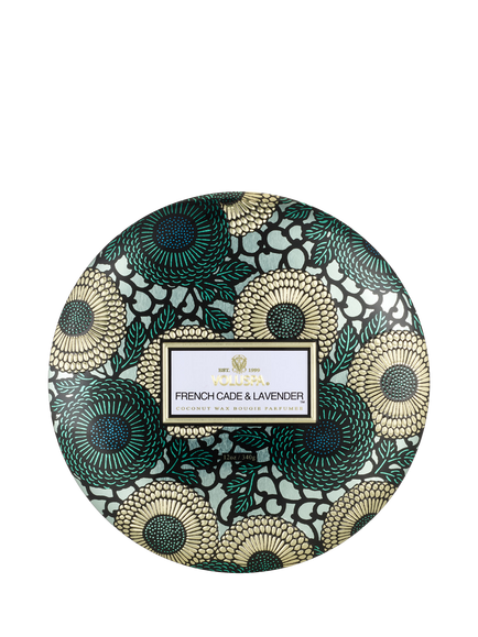 Voluspa Cade & Lavender Three Wick Scented Candle, 340g, Multi Multi
