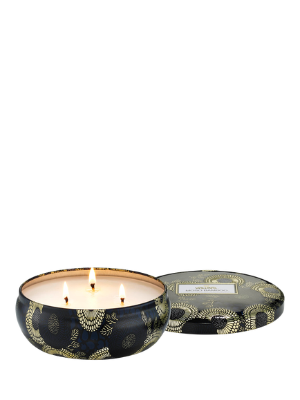 Voluspa Moso Bamboo Three Wick Scented Candle, 340g, Multi Multi