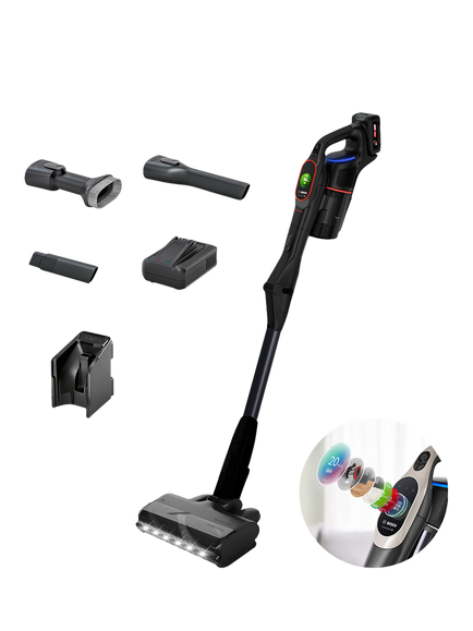 Bosch Unlimited 10 Cordless Vacuum Cleaner with MicroClean™ Technology, Black, Black