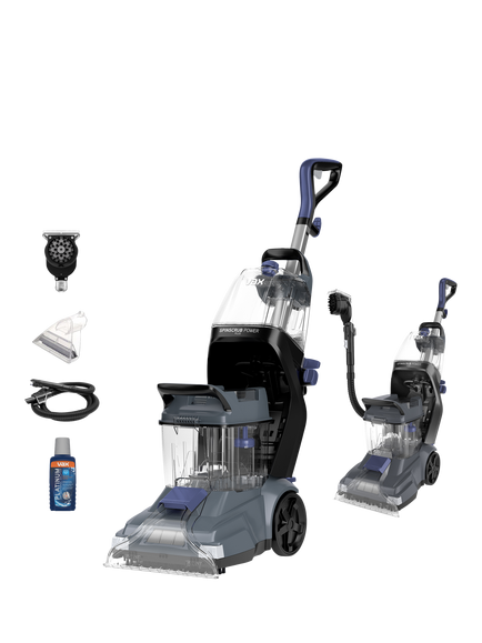 Vax SpinScrub Power Plus Carpet Cleaner, Grey/Indigo Blue, Grey/Indigo Blue