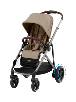 Cybex eGazelle S Pushchair, Almond Beige, Almond Beige