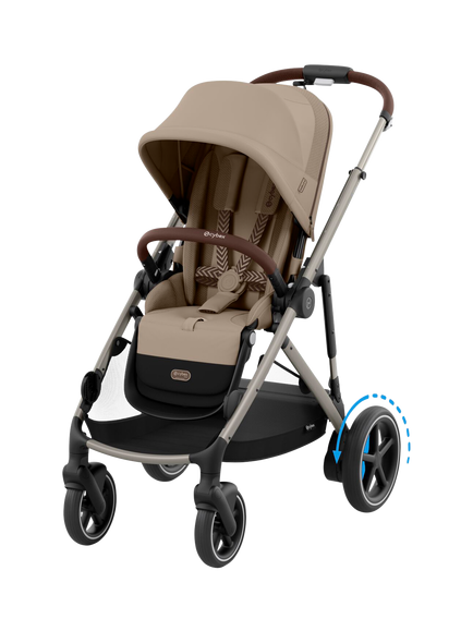 Cybex eGazelle S Pushchair, Almond Beige, Almond Beige