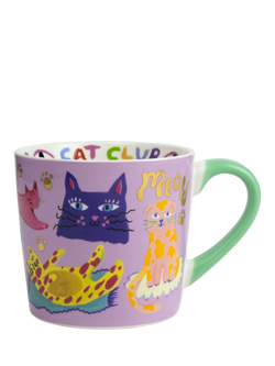 Eleanor Bowmer Cat Club New Bone China Mug, 300ml, Multi