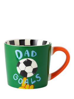 Eleanor Bowmer 'Dad Goals' New Bone China Mug, 300ml, Multi Multi
