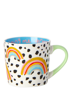 Eleanor Bowmer 'Thanks For Helping Me Grow' Rainbow New Bone China Mug, 300ml, Multi